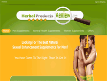 Tablet Screenshot of herbalproductsreview.com